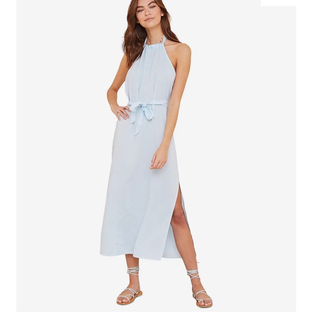 Bella Dahl Light Blue Midi Dress